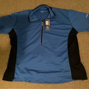 Classic Blue and Black Women's Polo Shirt